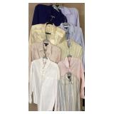 Nine Ladies Blouses by Brooks Brothers, Lands End,
