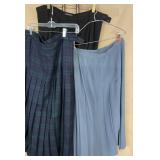Lands End Pleated Midi Skirts Lot of 3, Size 18