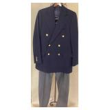 Mens Navy Blue Polo by Ralph Lauren Suit Coat & Ge