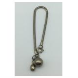 7 in. Silver-Toned Bracelet Marked Germany