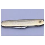 Vintage Anvil USA Gold-Tone Fob Knife