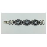 7 in. Silver-Tone Bracelet with Cameo Motifs