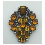 Eisenberg Original Amber Rhinestone Clip