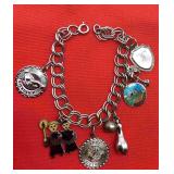 Sterling Silver 925 Charm Bracelet 27.2g