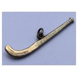 Gold Filled Field Hockey Stick Charm