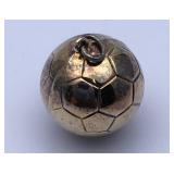 Gold-Filled Soccer Ball Pendant, Marked