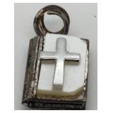 Silver Locket with Lords Prayer Inside