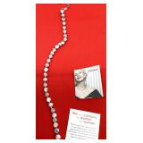 Sabika Silver Crystal Necklace 18 ins.