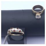 Gold-Plated Rings DSY GYR Size 7 & 11
