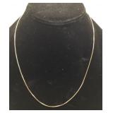 925 Vermeil Sterling Silver 17 1/2 ins. Necklace
