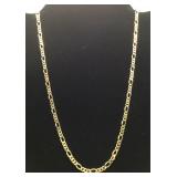 925 Sterling Figaro Gold-Tone Vermeil Chain 20 ins