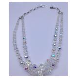 1950's Aurora Borealis Crystal Necklace