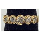 14k GE Gold-Tone Ring Size 7 3/4 Made in India