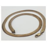 18-Inch 925 Flat Snake Chain Necklace