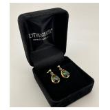 KORITE 14K Gold Ammolite Drop Earrings