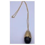 Vintage Avon Gold-Tone Perfume Bottle Necklace