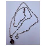 Sterling Silver Necklace with Smoky Amethyst Penda