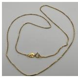 14K Italian Gold 18 in. Box Chain Necklace