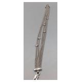 Sterling Silver Multi-Strand 7 in. Bracelet