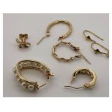 14K Yellow Gold Single Earrings & Findings
