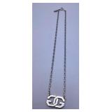 Givenchy 1977 Silver-Tone Double G Necklace