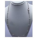 New Ladies 17 in. 925 Sterling Silver Necklace