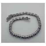 RSI 925 Amethyst Tennis Bracelet, 7 3/4 ins.