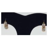Gold Vermeil Over 925 Silver Hoop Earrings