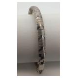 Sterling Silver Italy 925 Bracelet, 8 ins.