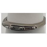 14K White Gold 3-Diamond Baguette Ring