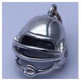 Sterling Silver Football Helmet Charm