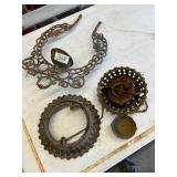 Antique Cast Iron Wall Mount Lamp Holder