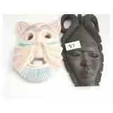 2 Wooden Masks
