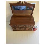 Mini Dresser / Jewelry Box with Mirror-Mele Japan