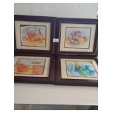 4 Animal Pictures with Frames
