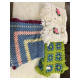 3 Crocheted Blankets