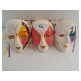 3 Porcelain Masks
