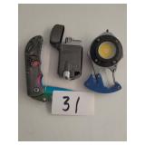 Pocket Knife, Butane Lighter, & Multi Tool