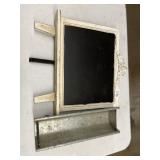 Chalk Sign & Metal Tin