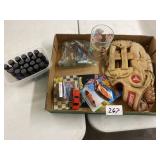 Baseball Glove, Disney Glass, Oils, Fishing, &Cars