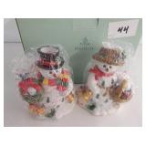 Partylite- 2 Snowbell Taper Holders