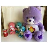 2003 Care Bear Lot - Large Purple & 3 Small
