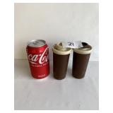 2 Vintage Tupperware Salt & Pepper Shakers
