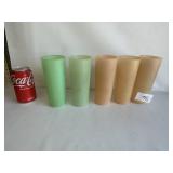 3 Orange & 2 Green Cups