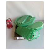 4 Vintage Tupperware Green Graters