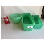 3 Vintage Tupperware Containers