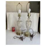 2 Glass/Crystal Lamp