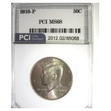 2010-P Kennedy MS68 LISTS $525