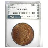 1921 Morgan MS66 LISTS $725