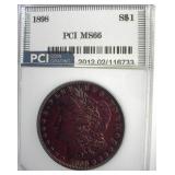 1898 Morgan MS66 LISTS $575